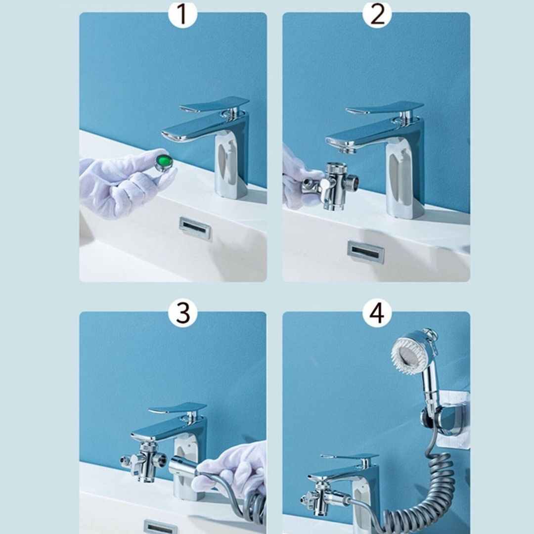 Robinet de lavabo multifonction avec tête de massage