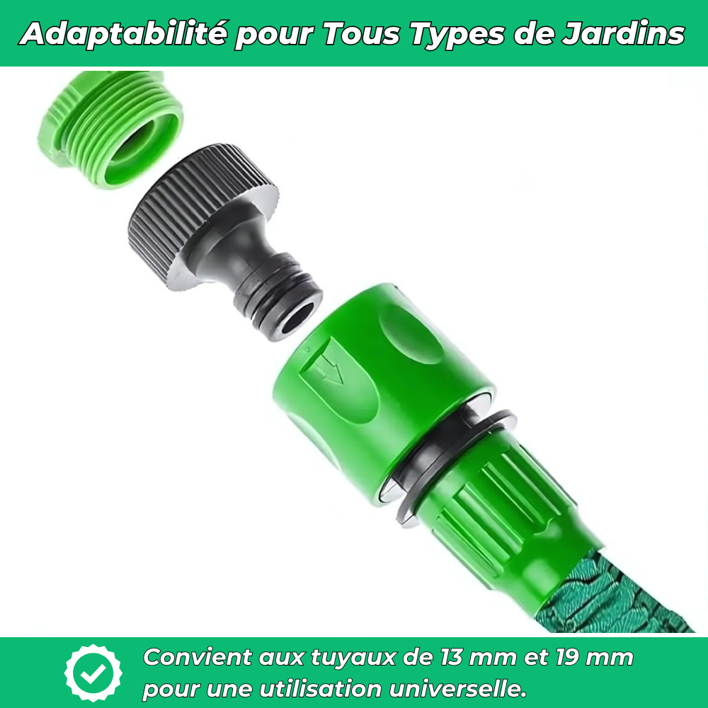 Tuyau d'Arrosage de Jardin Flexible Extensible