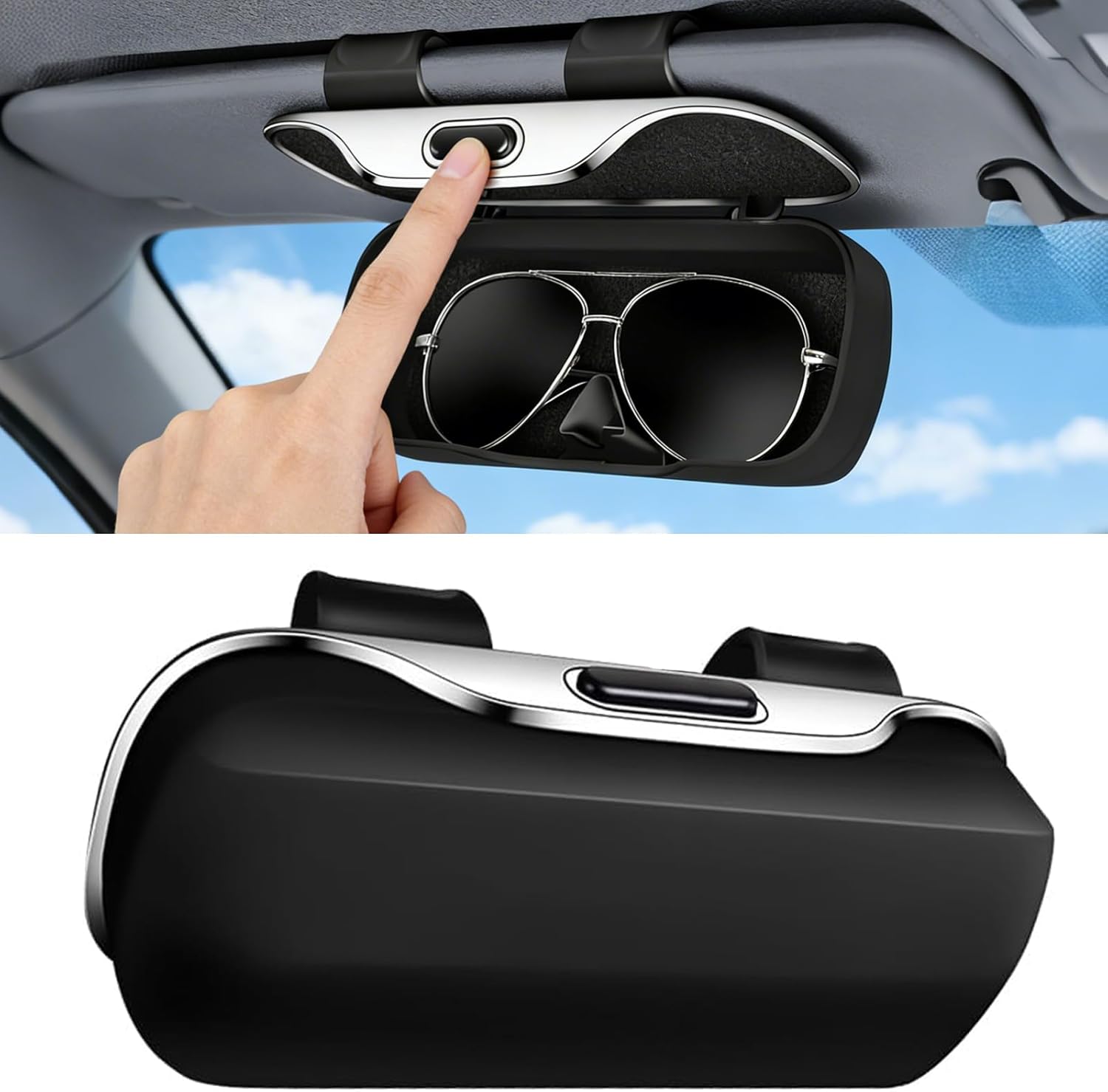 Ouverture à une main boîtier lunettes