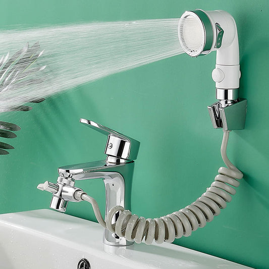 Ensemble Pommeau Douche pour Lavabo Douchette Adaptable sur Robinet Flexible de Robinet