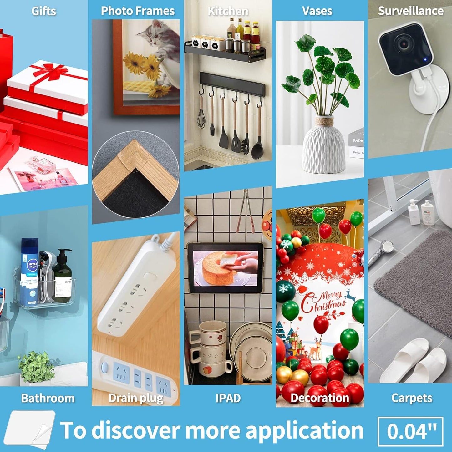 Ruban Adhésif Nano Double Face Réutilisable – Fixation Ultra Puissante Sans Trace