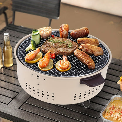 Barbecue coréen portable d'extérieur – Compact et élégant