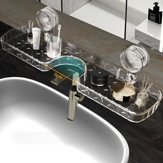 Étagère de Salle de Bain à Ventouse – Rangement Pratique Sans Perçage