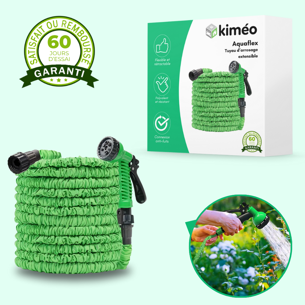 Tuyau d'Arrosage de Jardin Flexible Extensible