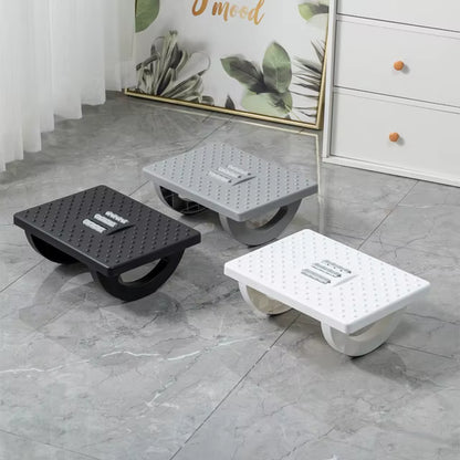 Repose-pieds ergonomique en plastique avec mouvement basculant à 180°