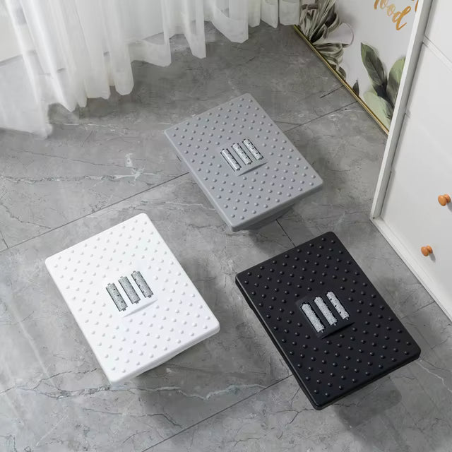 Repose-pieds ergonomique en plastique avec mouvement basculant à 180°