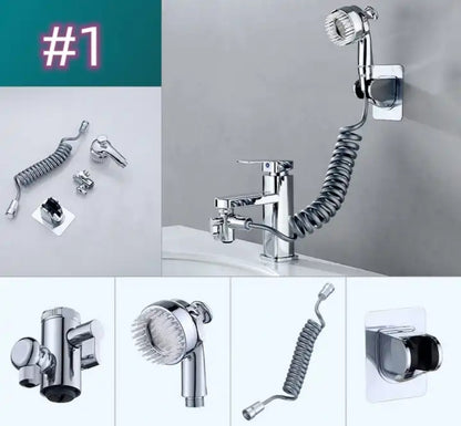 Robinet de lavabo multifonction avec tête de massage