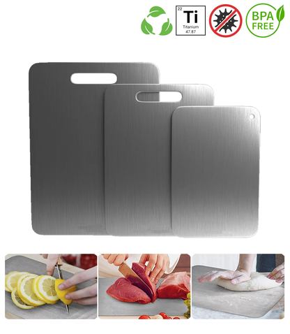 Pack 3x Planches de découpe INOX