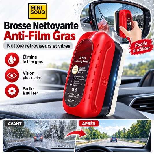 Nettoyant Film Gras pour Vitres Auto – Pare-Brise & Rétroviseurs