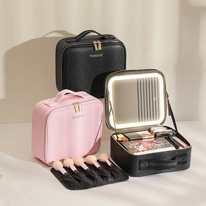 Sac Maquillage  avec Miroir éclairé (Vide sans maquillage)