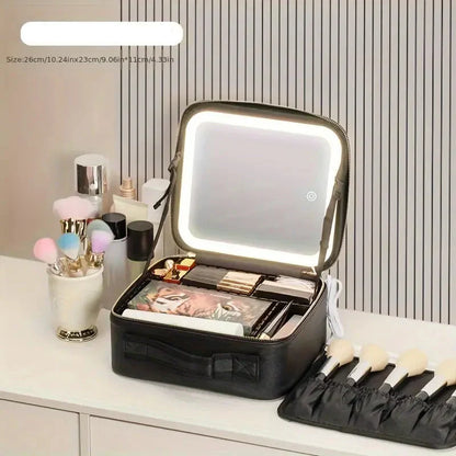 Sac Maquillage  avec Miroir éclairé (Vide sans maquillage)