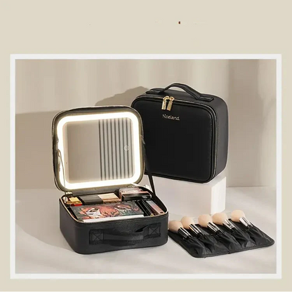 Sac Maquillage  avec Miroir éclairé (Vide sans maquillage)