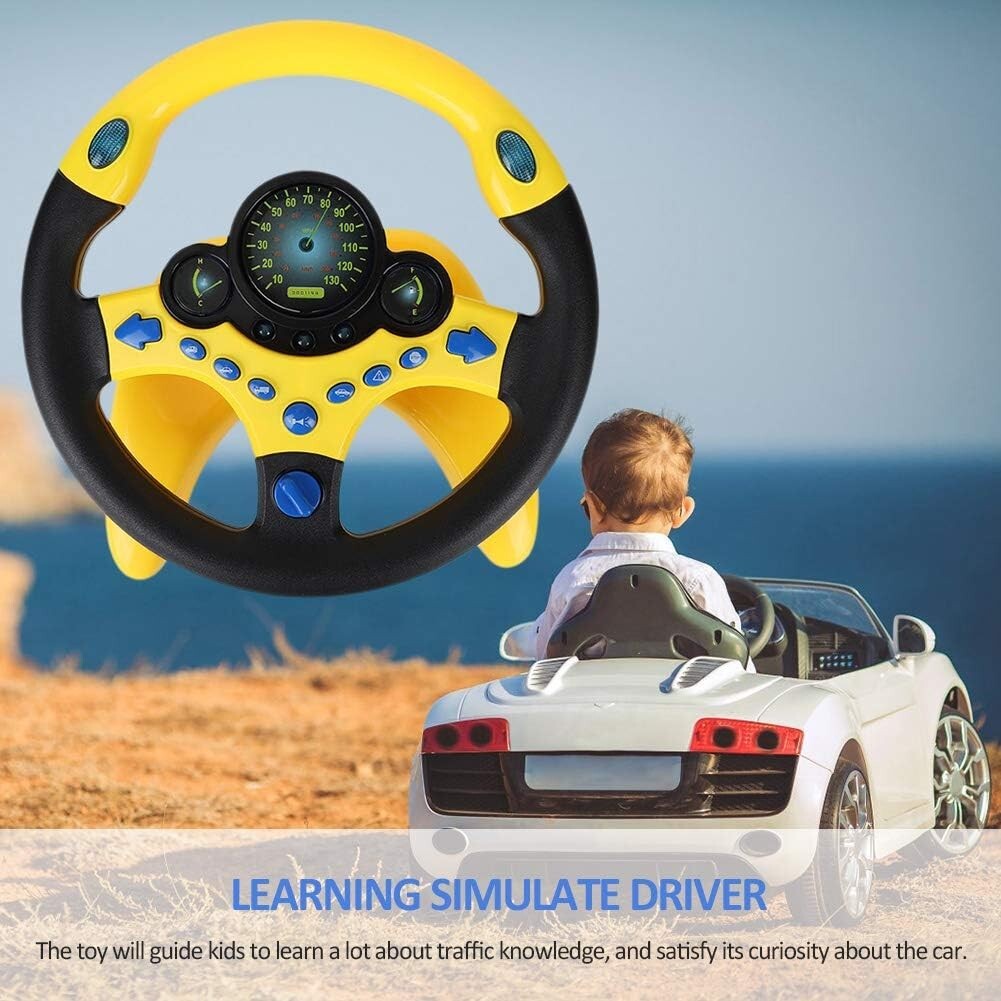 Volant de conduite simulée portable pour enfants