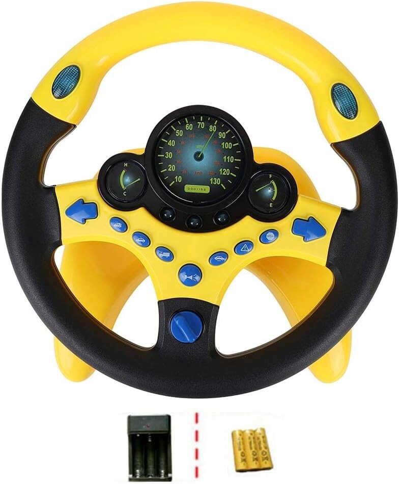 Volant de conduite simulée portable pour enfants