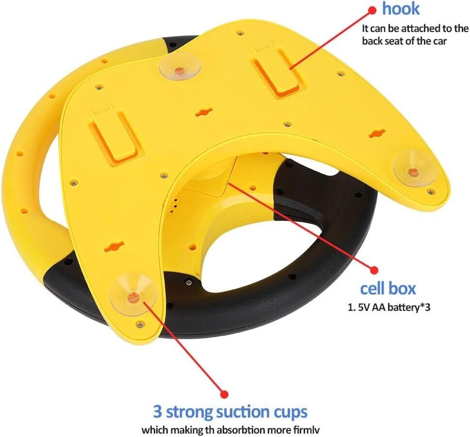 Volant de conduite simulée portable pour enfants
